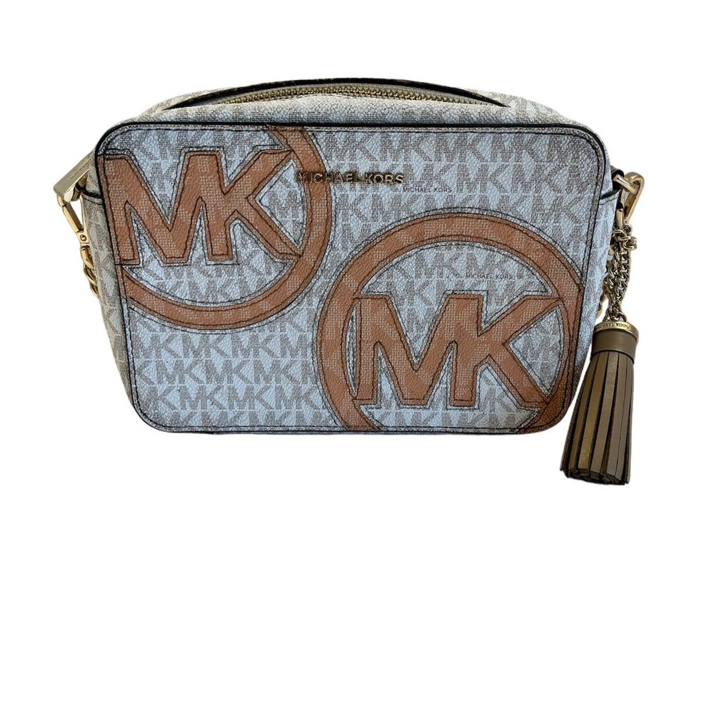 Michael Kors - Rare- Ginny Crossbody Bag W/ Orange Logo -Vintage - Picture 2 of 13